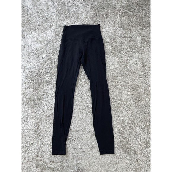 Lululemon High Rise Align Leggings 28" Womens Size 2 Black W5CTES Yoga Pants - Picture 1 of 11